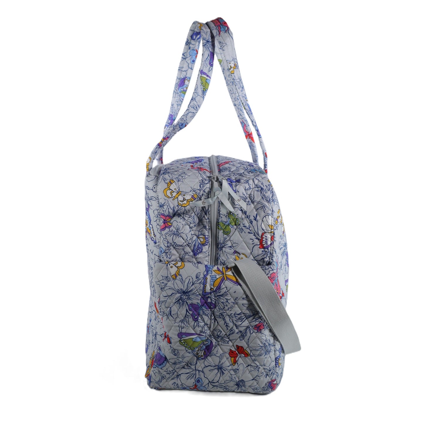 Vera Bradley Large Cotton Quilted Weekender Travel Bag - Butterflies