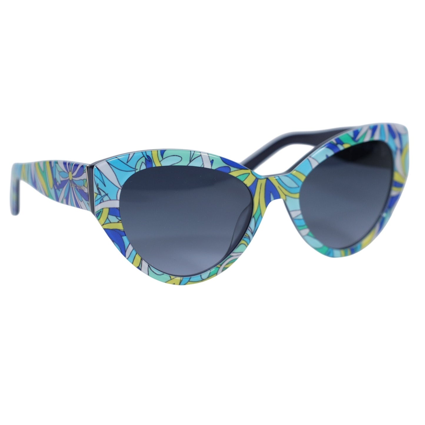 Kate Spade PAISLEIGH Floral Cat Eye Sunglasses - Blue Flower Print