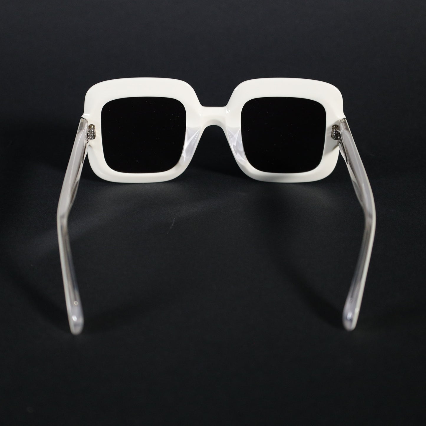 Isabel Marant Oversized Square Designer Sunglasses - Ivory White / Grey