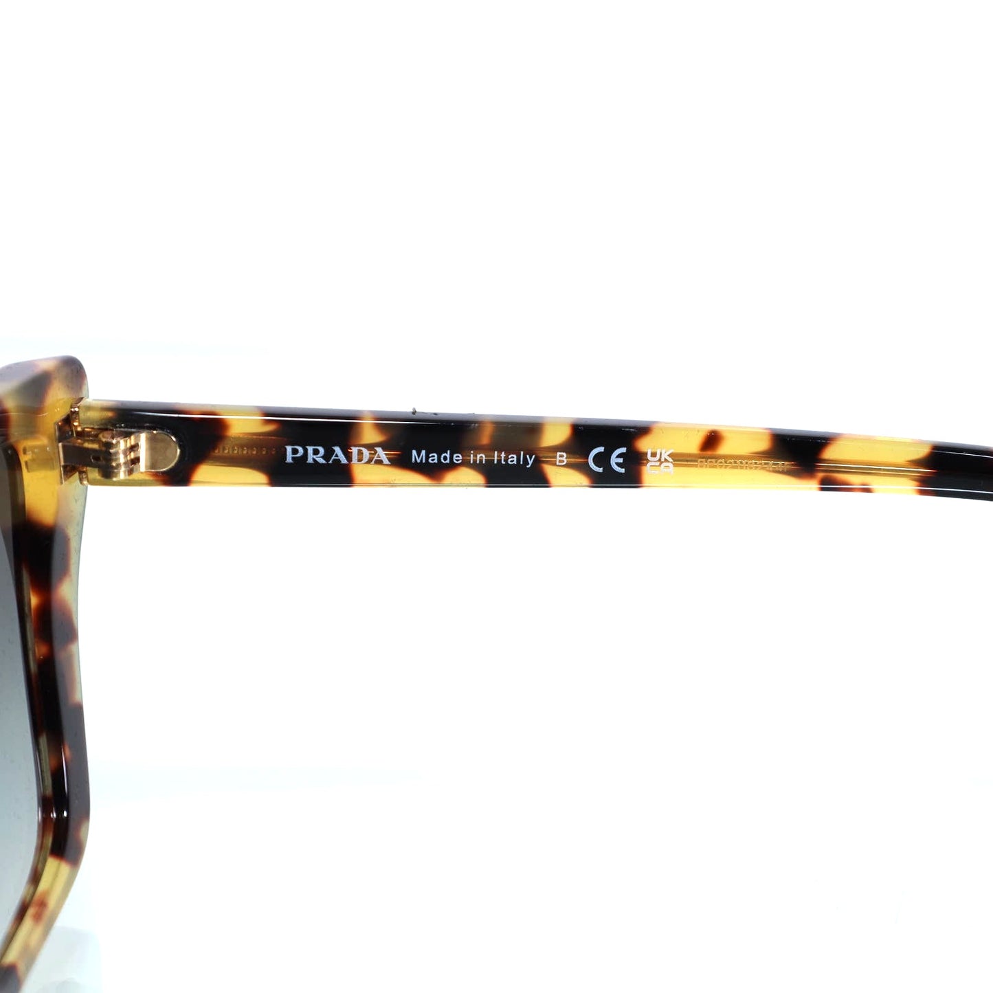 Prada Square Geometric Sunglasses - Medium Tortoise/Grey Gradient