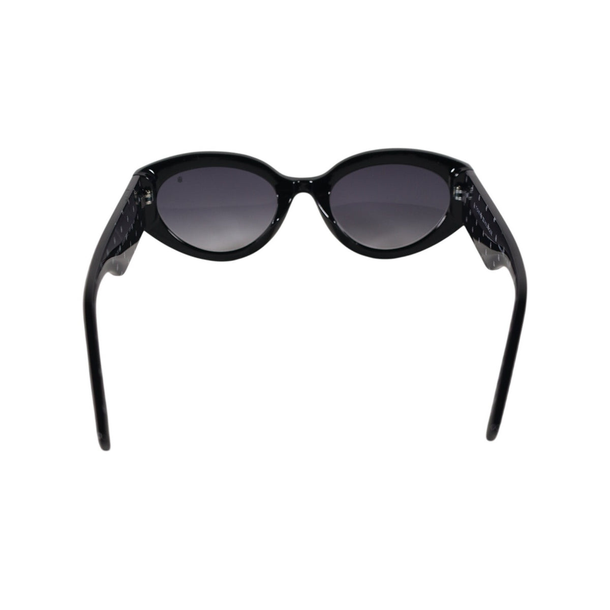 Tommy Hilfiger Women’s Oval Sunglasses – Black / Grey Gradient