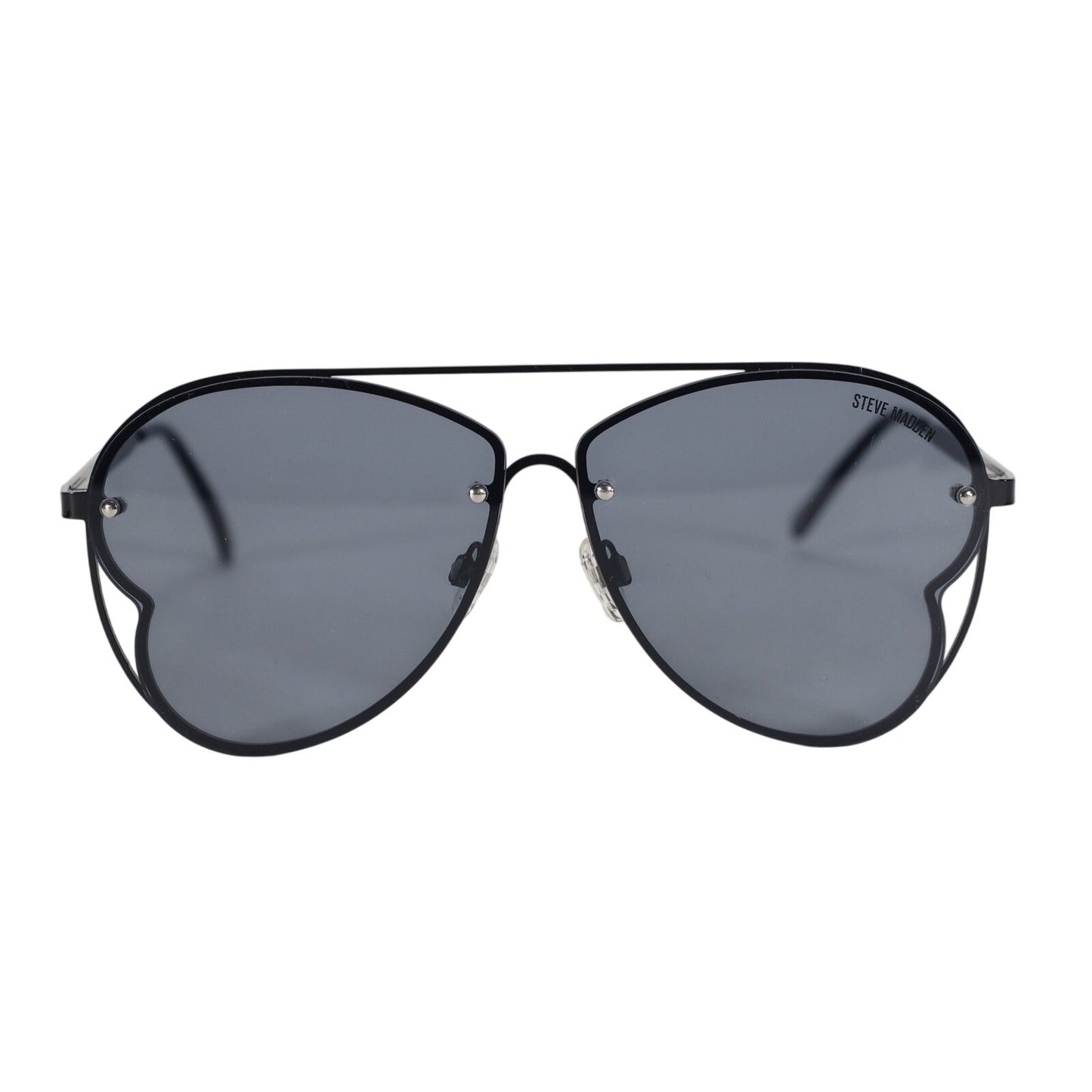 Steve Madden MONET Aviator Sunglasses - Black / Grey