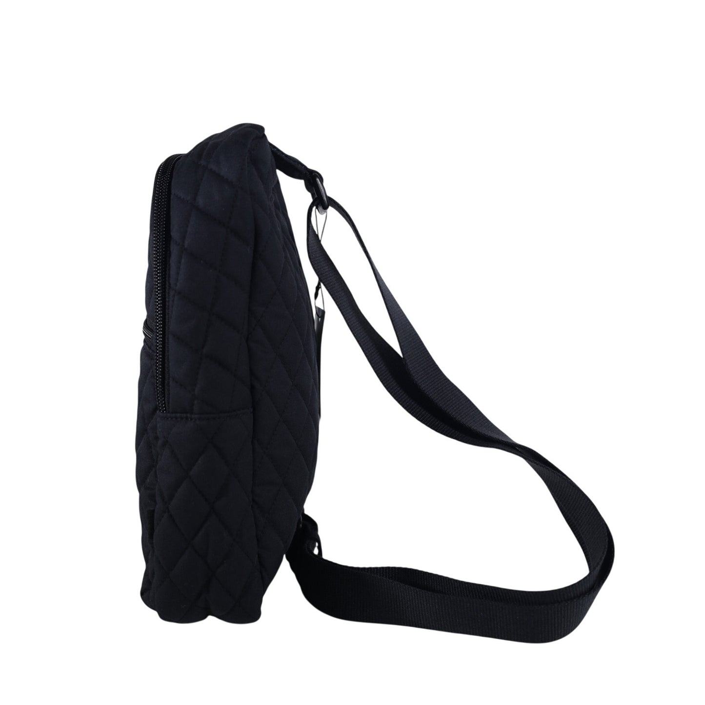 Vera Bradley Cotton Quilted Essential Sling Backpack - Moonless Night Black