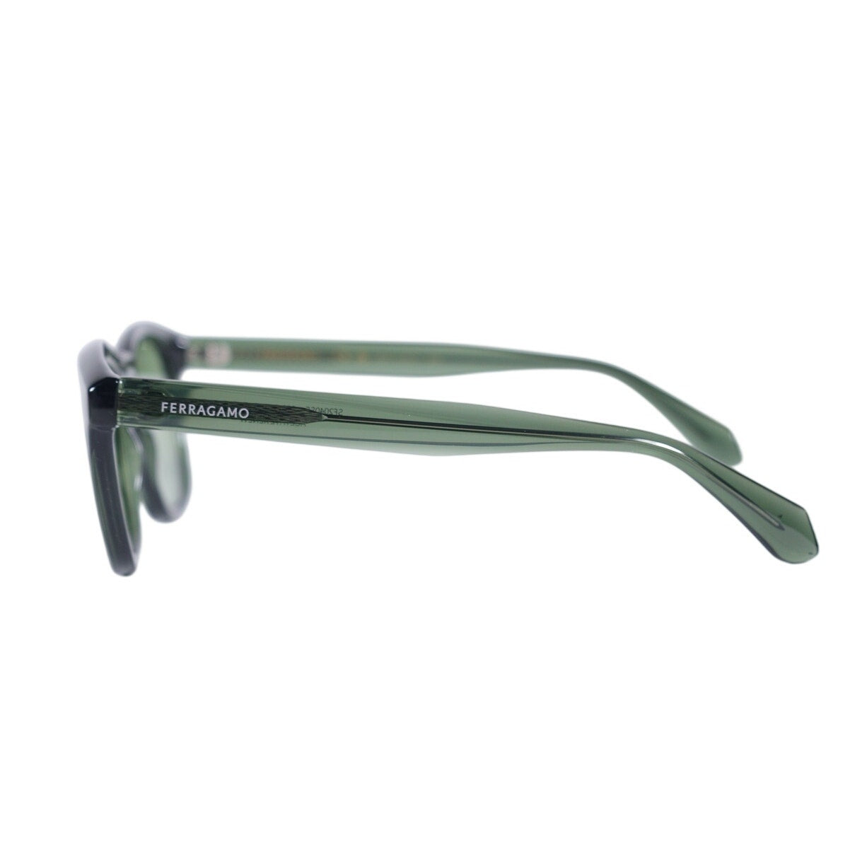 Salvatore Ferragamo Round Sunglasses - Green / Green