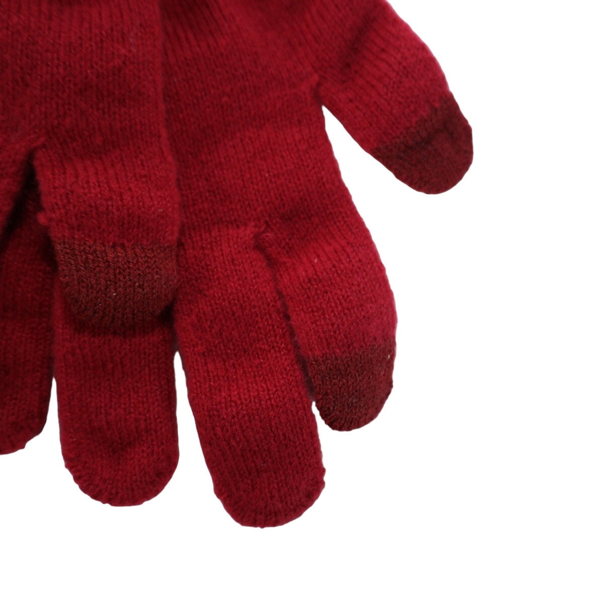 Style & Co Womens Winter Knit Gloves - One Size - Red