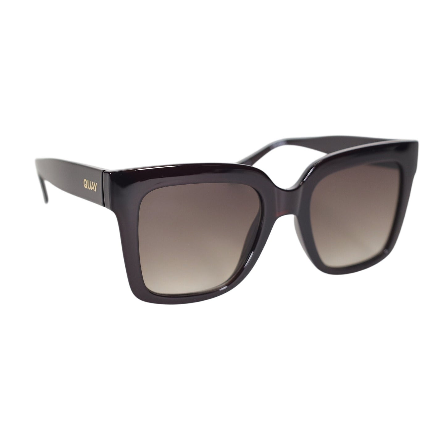 Quay Australia ICY Oversized Square Sunglasses - Espresso Brown / Brown