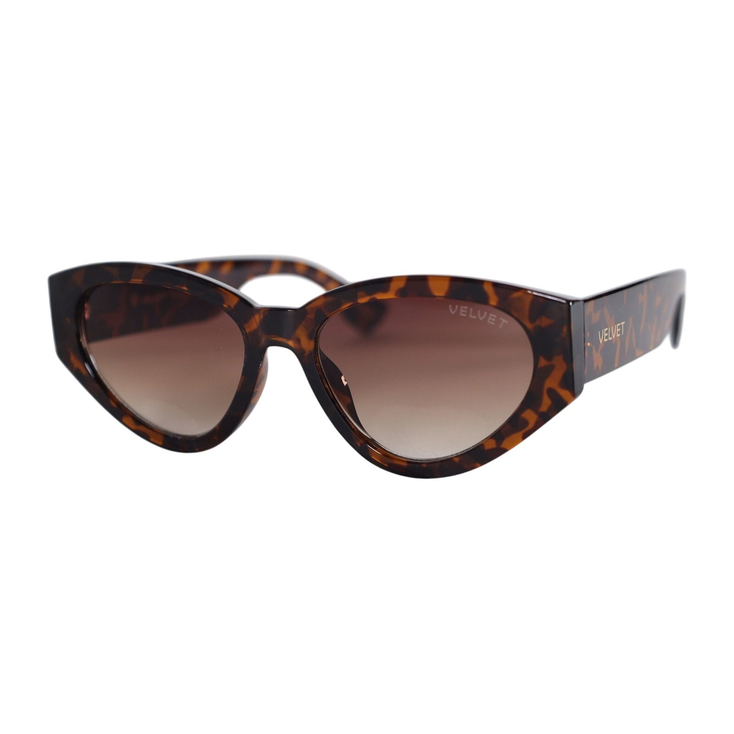 Velvet Eyewear ROSA Cat Eye Womens Sunglasses - Tortoise / Brown Gradient