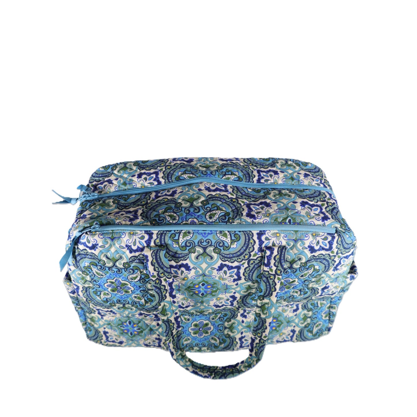 Vera Bradley Large Cotton Quilted Weekender Travel Bag - Maritime Medallion