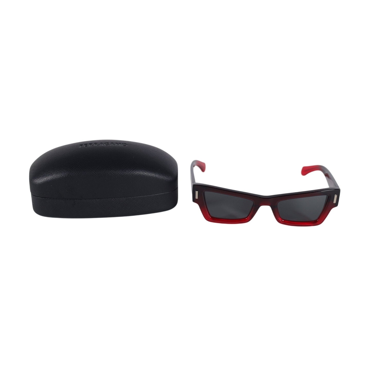 Salvatore Ferragamo Cat Eye Ombre Sunglasses - Gradient Transparent Dark Red