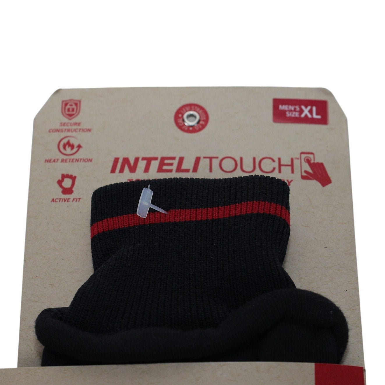Levi's Mens Intelitouch Active Fit Winter Gloves - Mens XL - Black/Red
