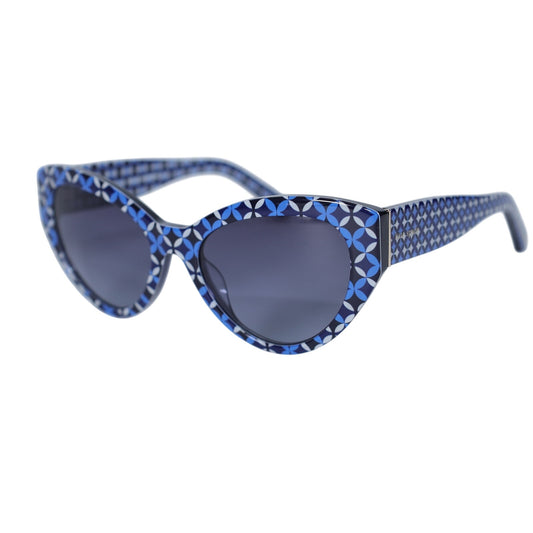 Kate Spade PAISLEIGH Blue Print Cat Eye Sunglasses - Blue/Black/White