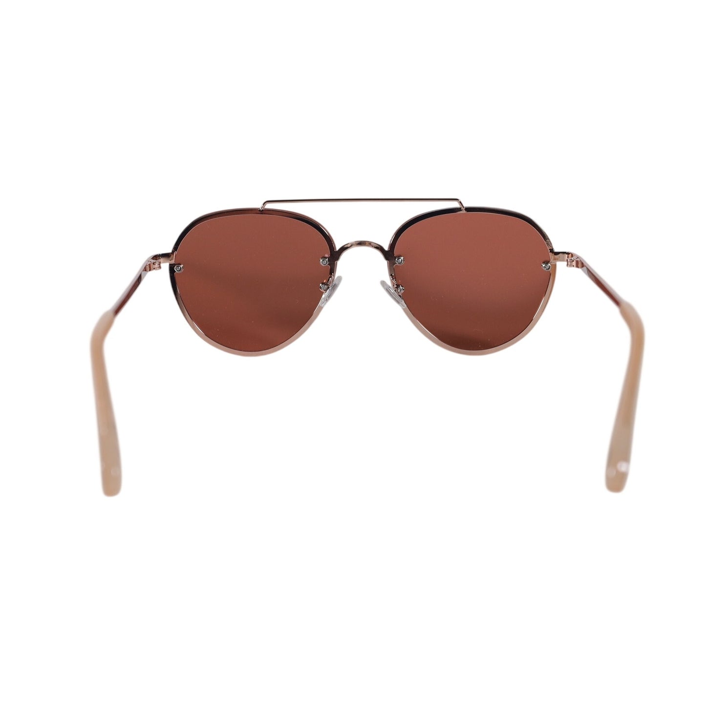 Fossil Rimless Aviator Women's Sunglasses - Rose Gold