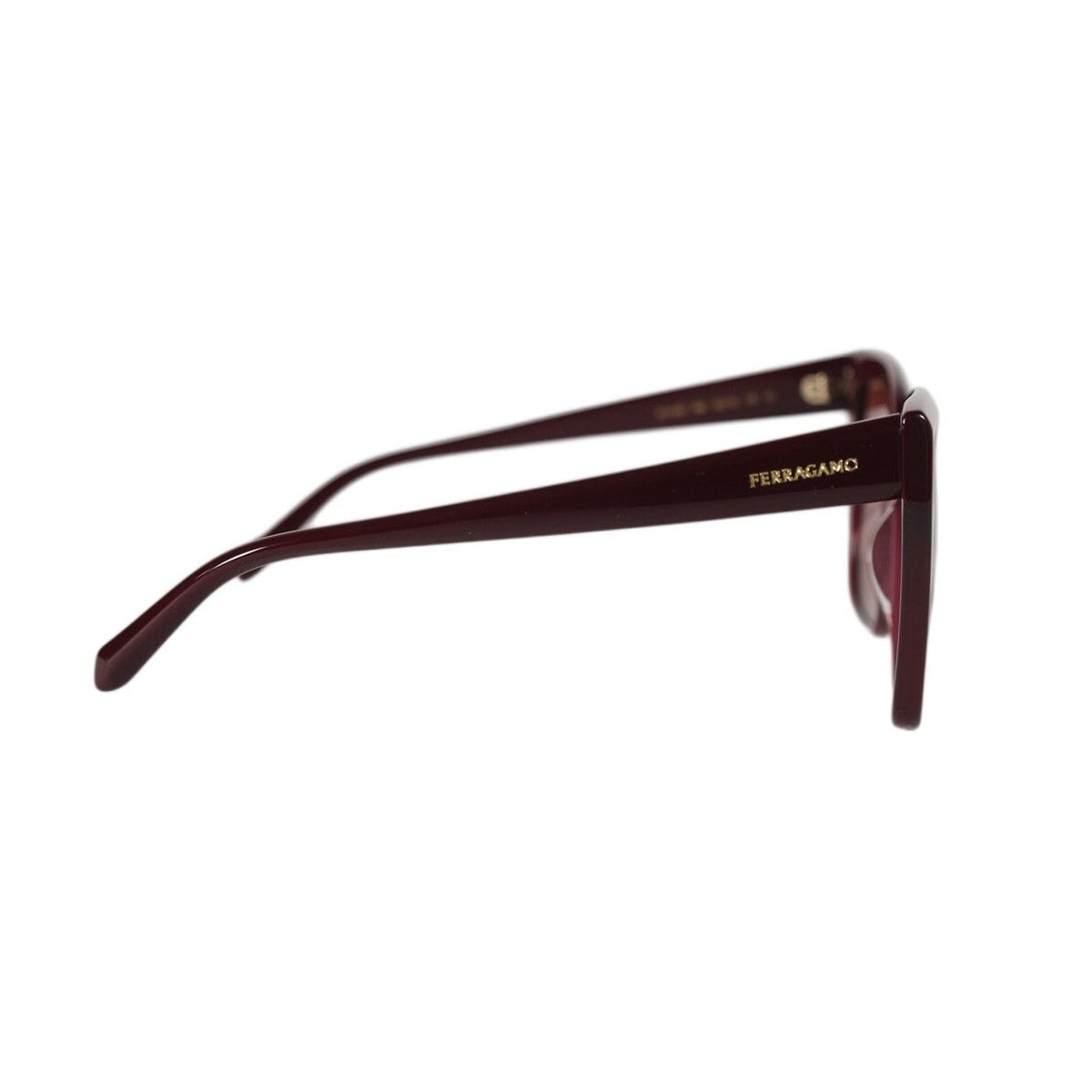 Salvatore Ferragamo Oversized Square Cat Eye Women's Sunglasses - Wine / Red