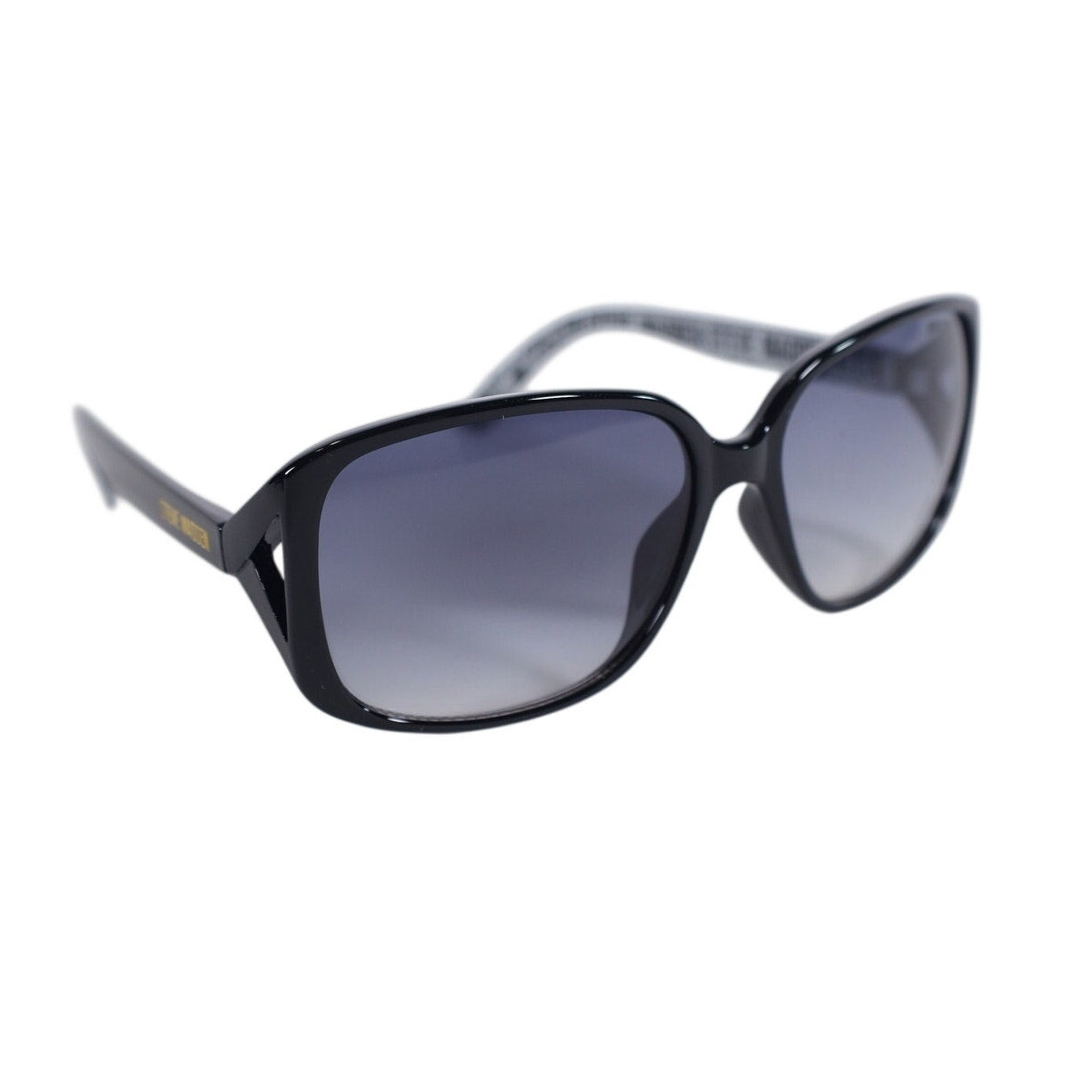 Steve Madden DREN Oval Women's Sunglasses - Black / Smoke Gradient