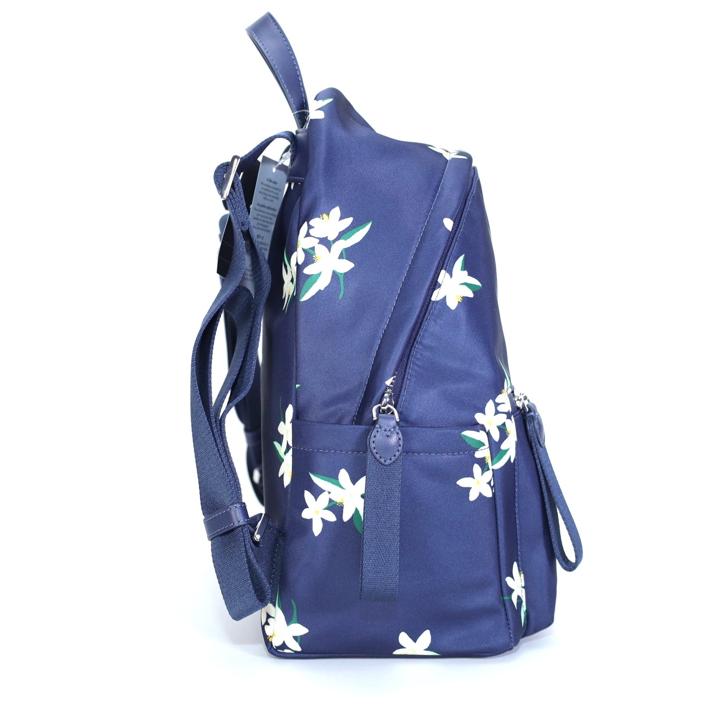 Kate Spade Chelsea Orange Blossom Nylon Back Pack - Parisian Navy Multi