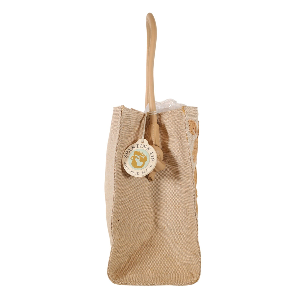 Spartina 449 Piper Raffia Canvas Tote Bag - Calm Waters