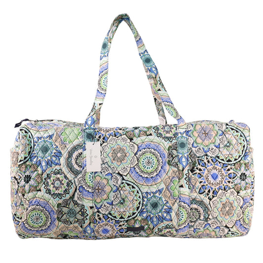 Vera Bradley XL Traveller Quilted Cotton Duffel Bag - Sketched Medallion