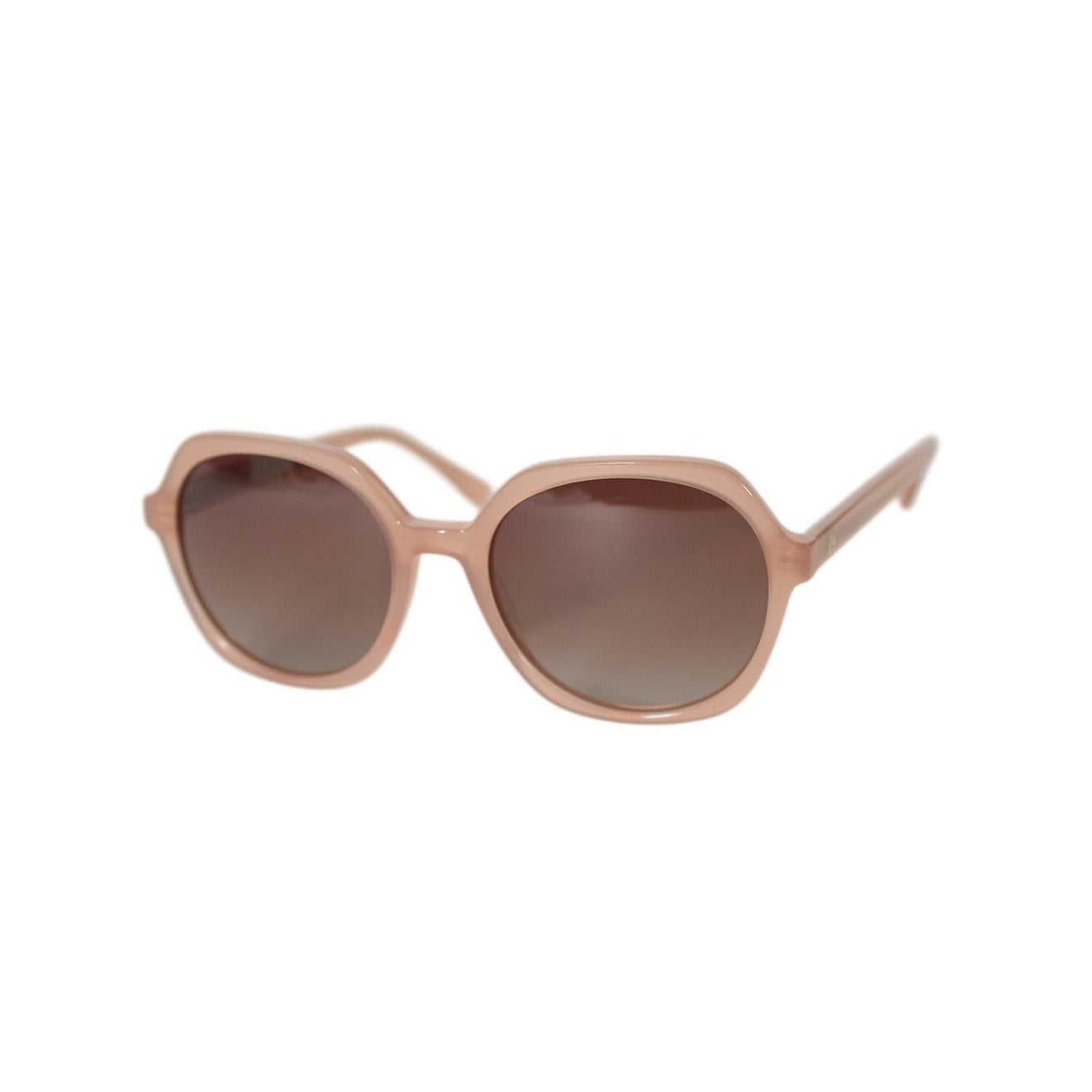 Spartina 449 Calibogue Round Polarized Sunglasses - Rose Pink / Brown