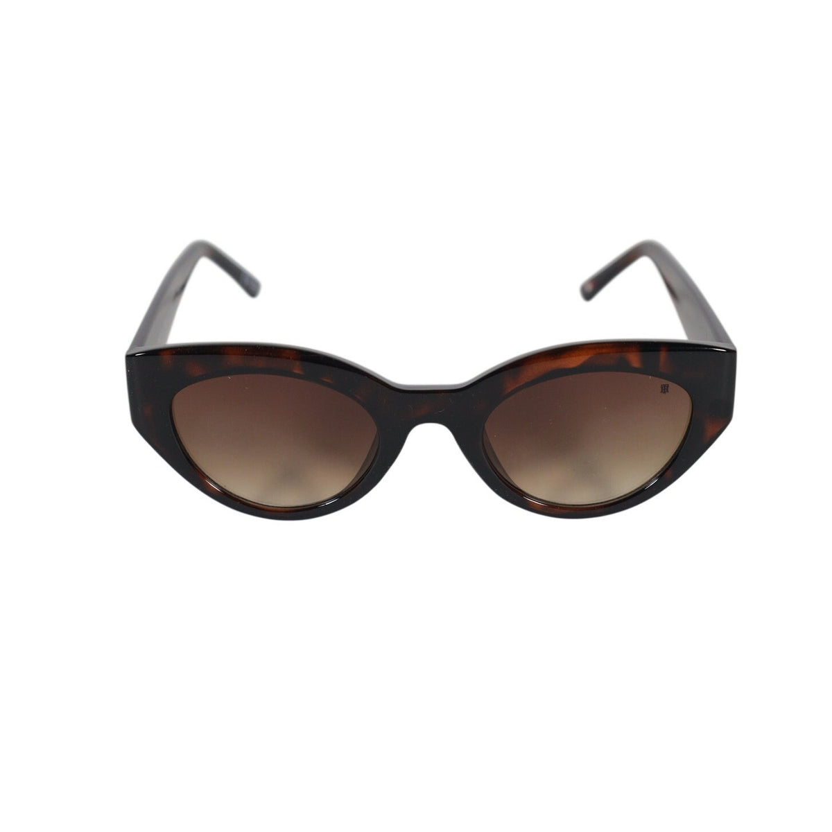 Tommy Hilfiger Women’s Oval Sunglasses – Dark Tortoise / Brown Gradient