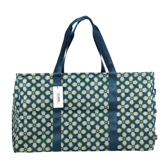 Vera Bradley Large Collapsible Storage Car Tote - Butter Cookie Medallion