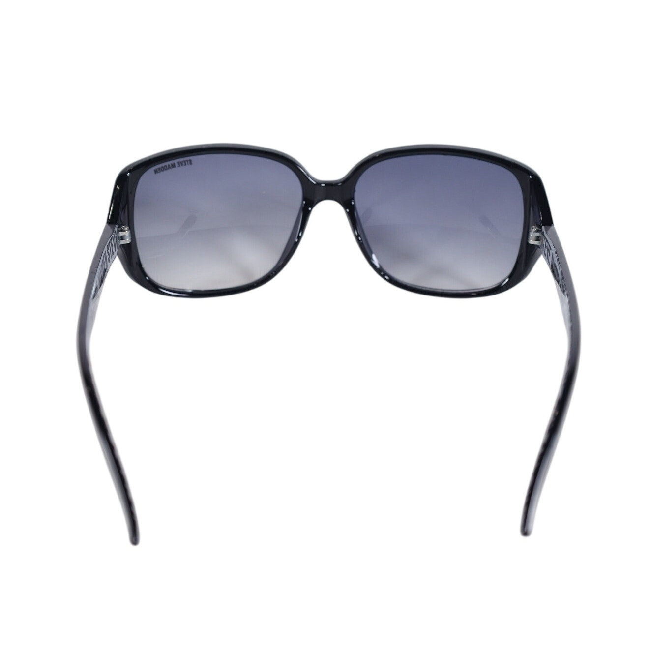Steve Madden DREN Oval Women's Sunglasses - Black / Smoke Gradient