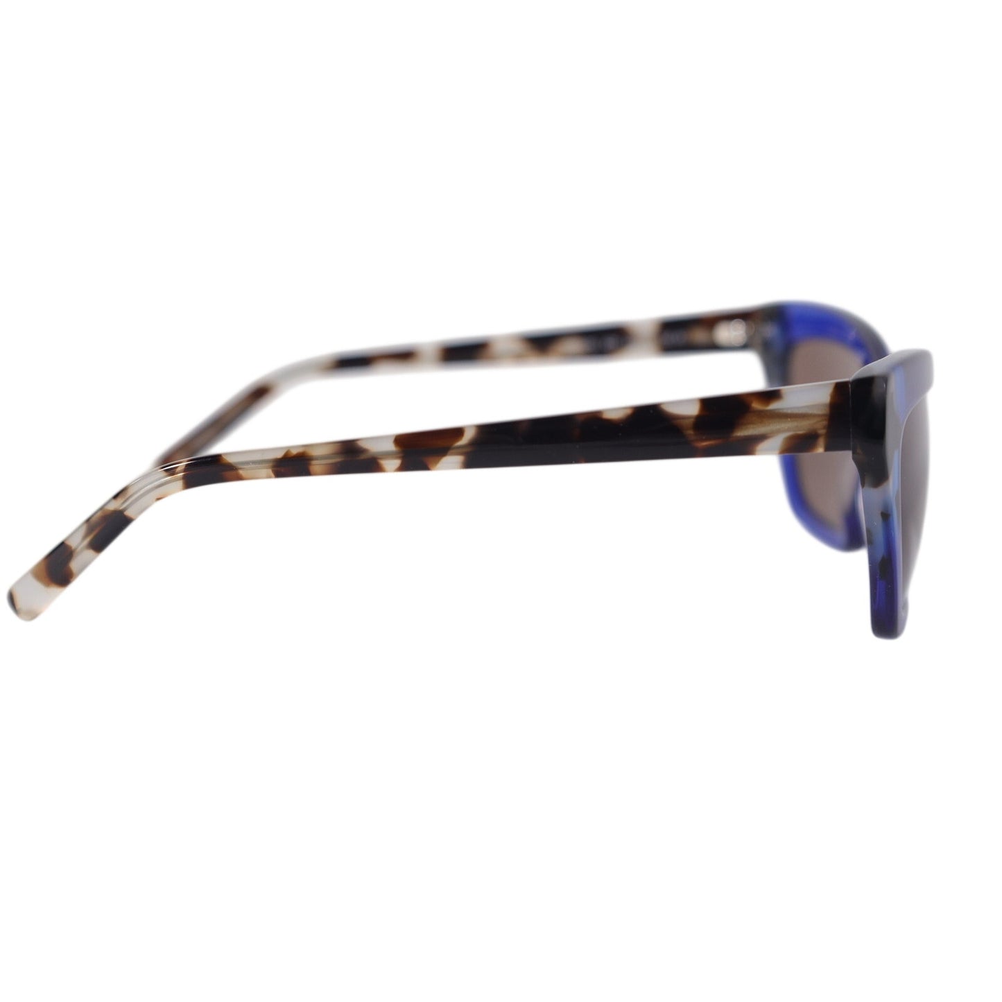 DKNY Narrow Cat Eye Womens Sunglasses – Cobalt Blue / Bone Tortoise – Retro Chic