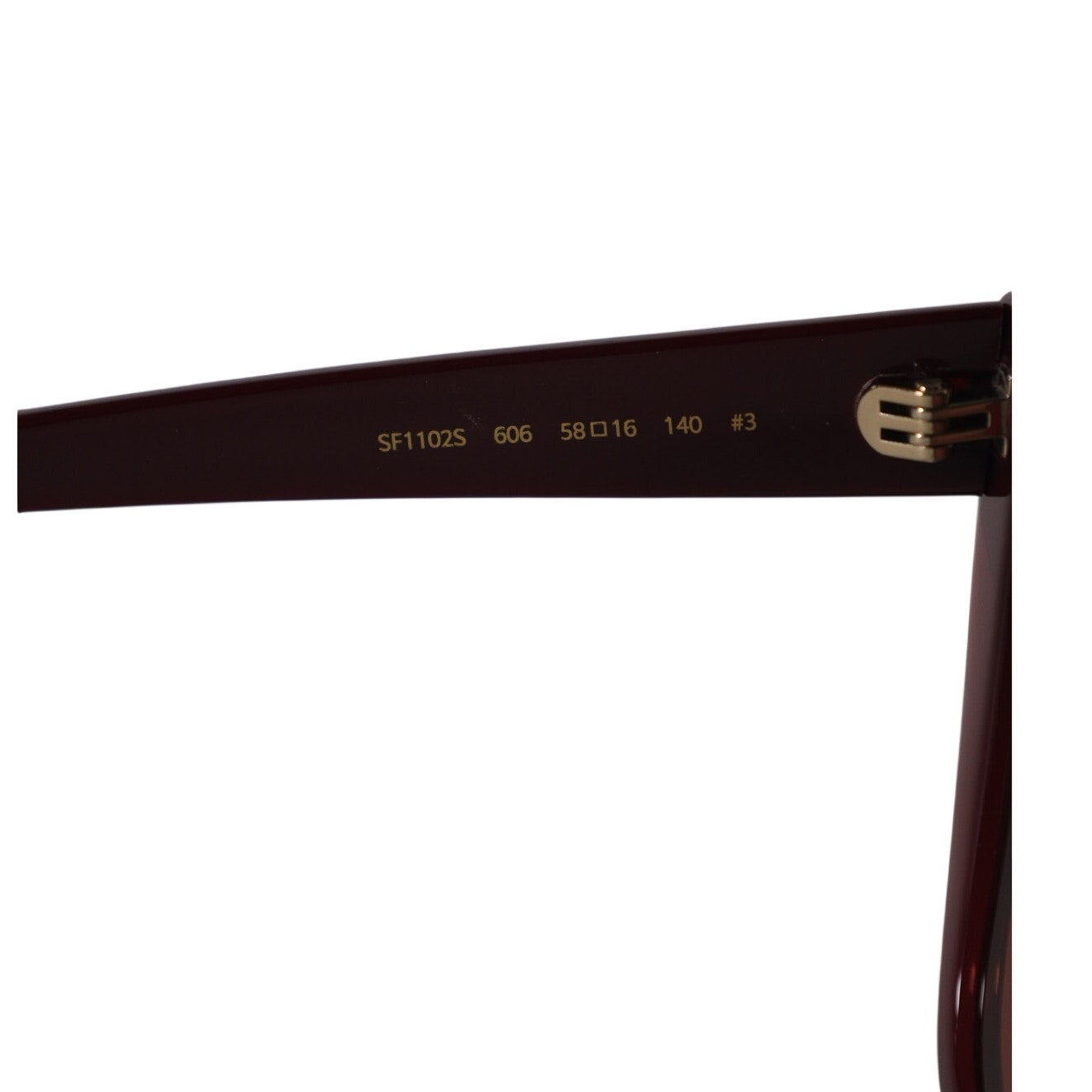 Salvatore Ferragamo Oversized Square Cat Eye Women's Sunglasses - Wine / Red