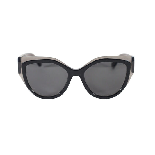 Salvatore Ferragamo Women's Cat Eye Sunglasses - Transparent Grey / Black