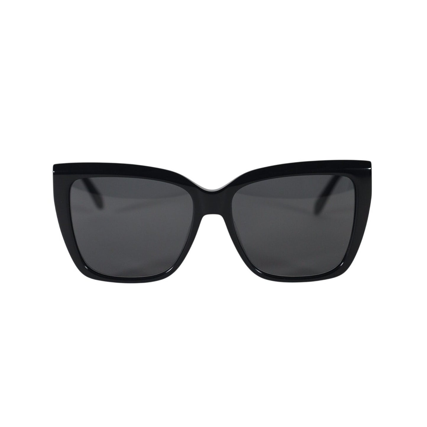 Salvatore Ferragamo Oversized Square Cat Eye Women's Sunglasses - Black / Grey