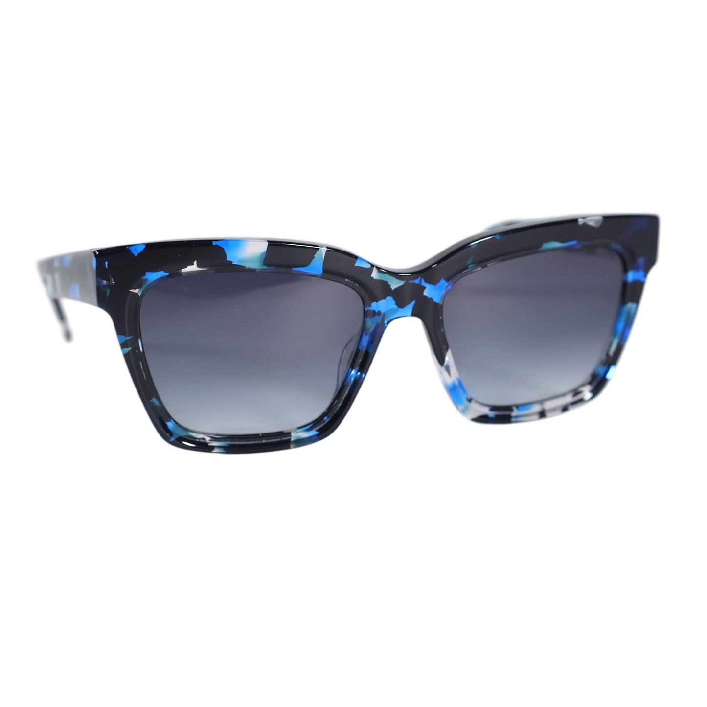 DKNY Square Women's Designer Sunglasses - Sapphire Tortoise / Blue