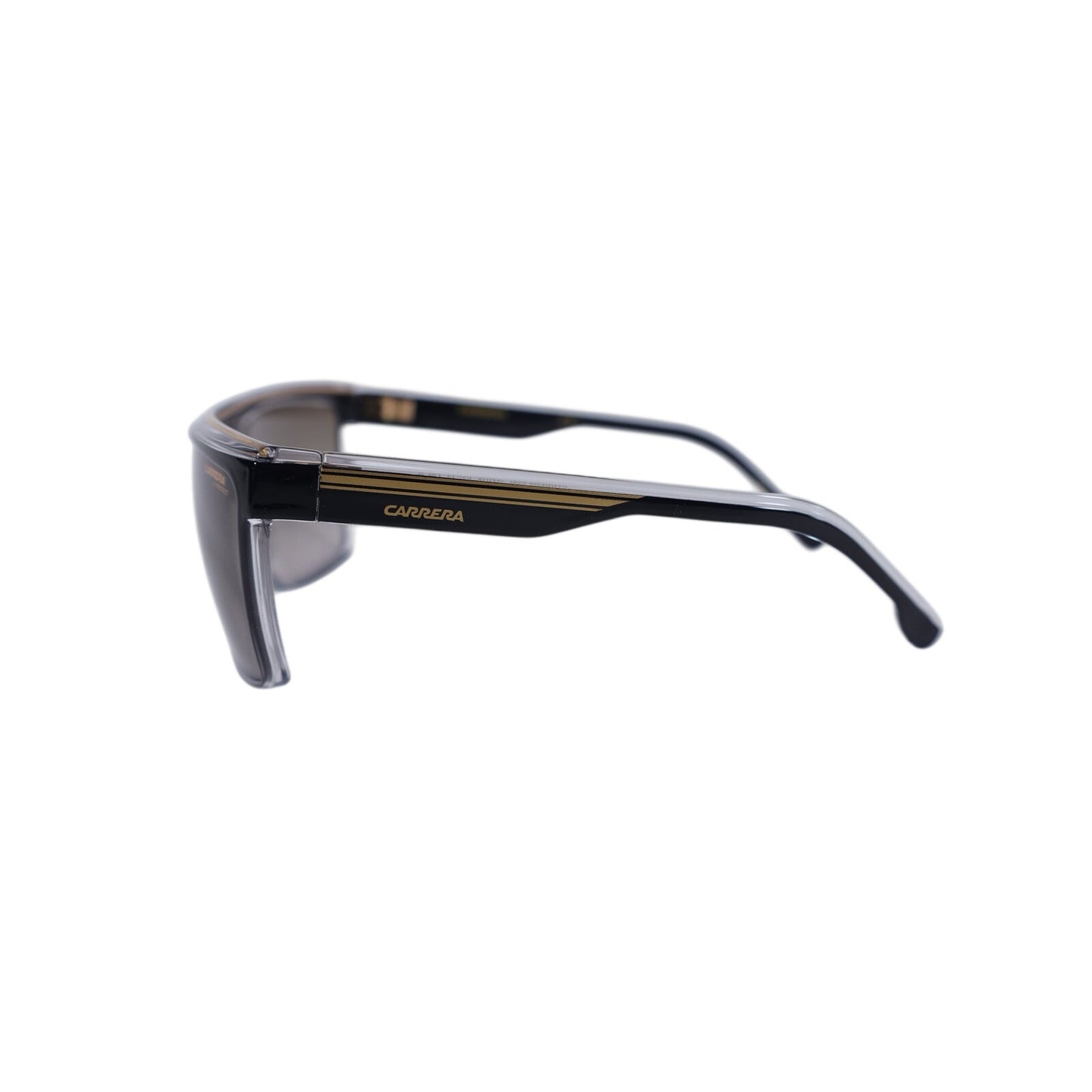 Carrera Men's Square Lightweight Sunglasses - Black Gold / Brown Gradient