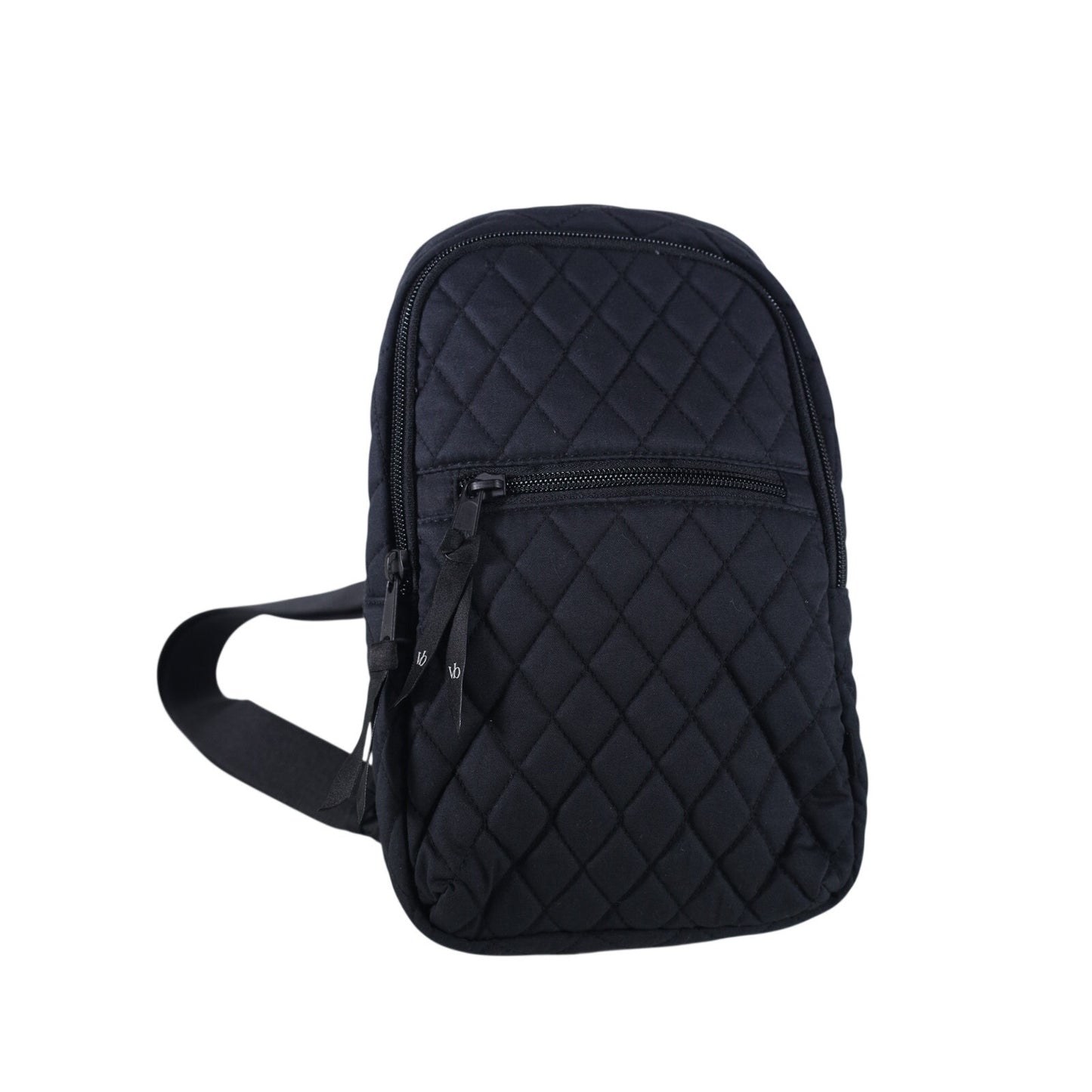 Vera Bradley Cotton Quilted Essential Sling Backpack - Moonless Night Black