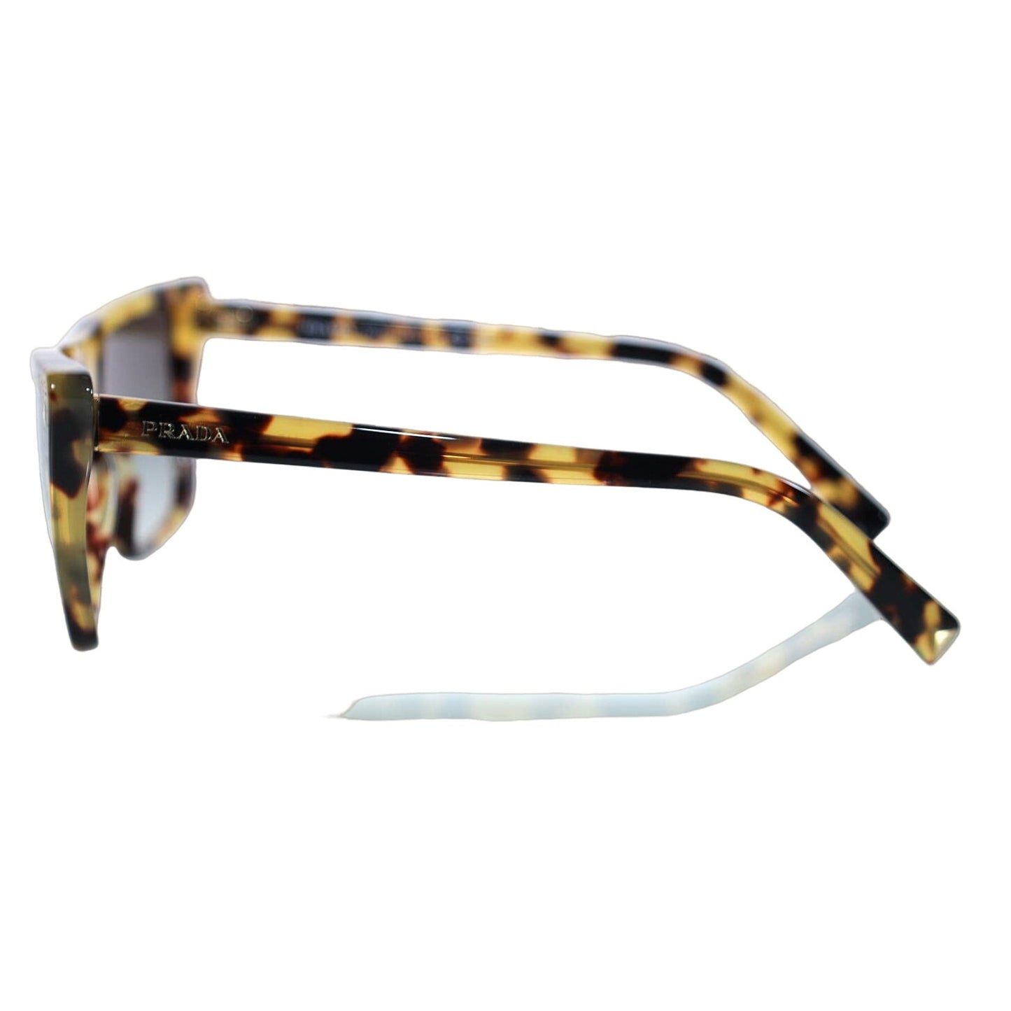 Prada Square Geometric Sunglasses - Medium Tortoise/Grey Gradient