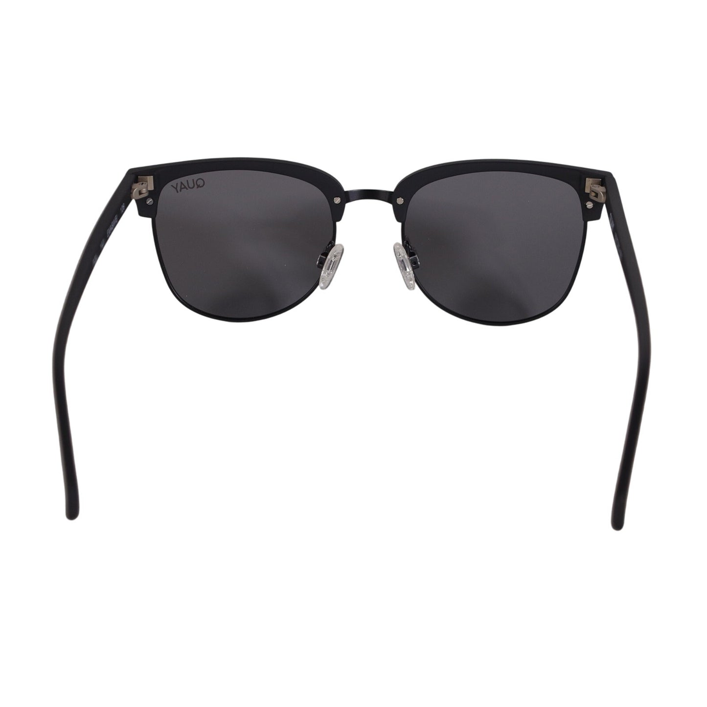 Quay Australia EVASIVE Round Polarized Sunglasses – Matte Black / Smoke