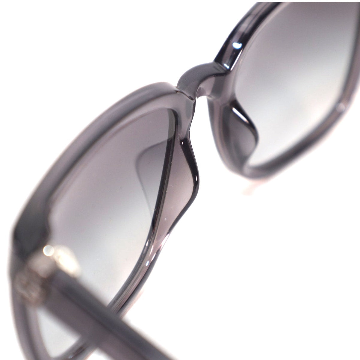 Guess Square Mens Sunglasses - Transparent Grey / Smoke Gradient
