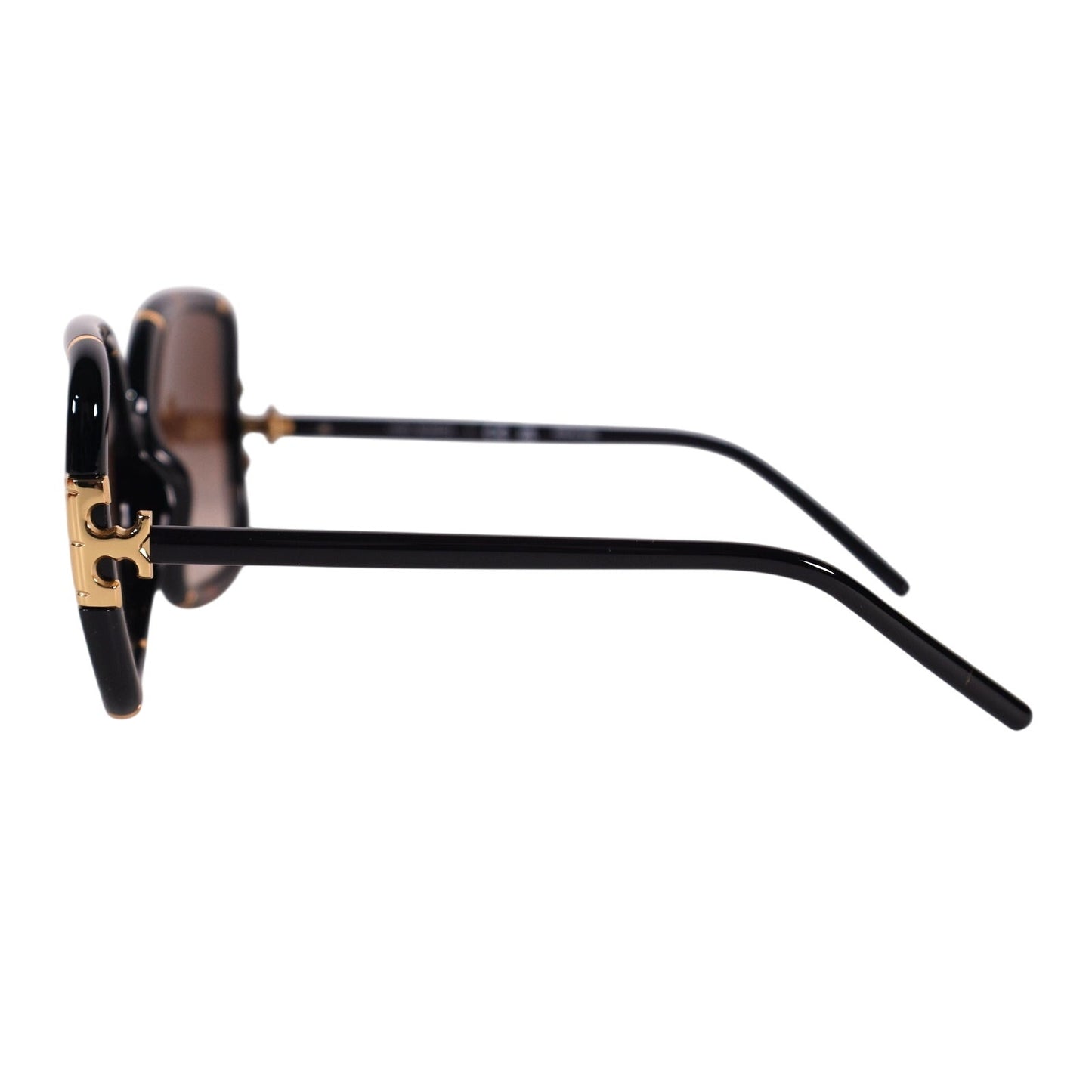 Tory Burch Eleanor Oversized Square Womens Sunglasses-Dark Tortoise/Brown