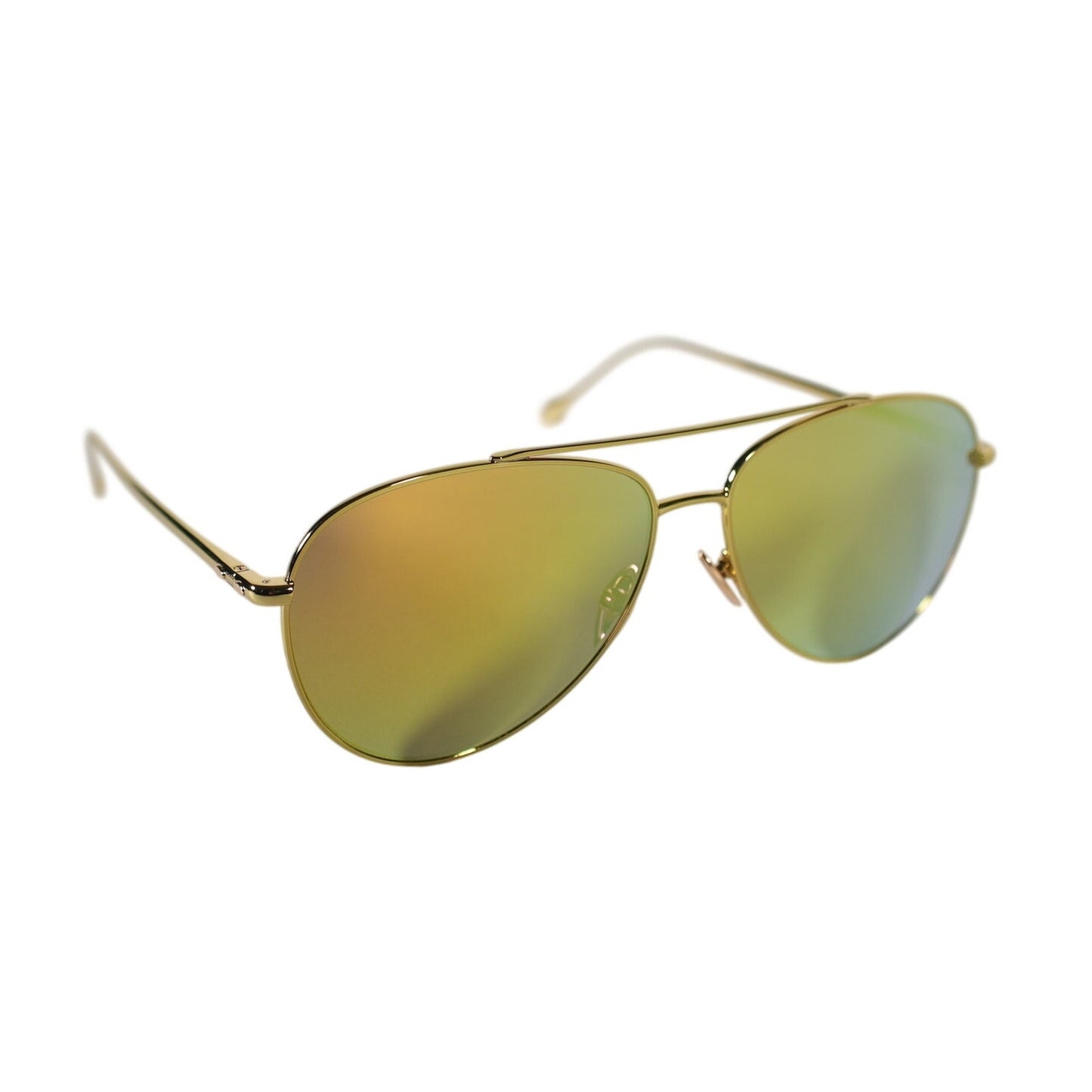 Isabel Marant Metal Aviator Sunglasses - Yellow Gold / Yellow Mirror