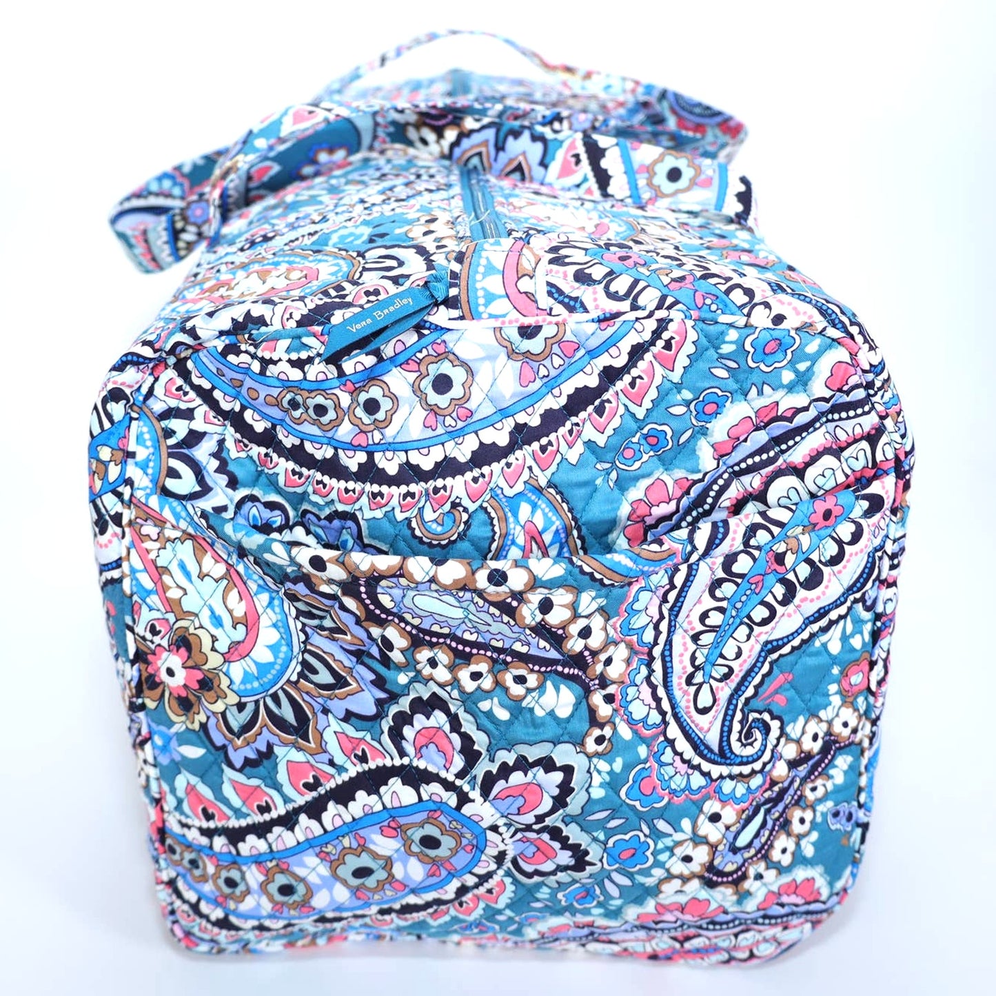 Vera Bradley XL Traveler Quilted Cotton Duffel Bag - Haymarket Paisley Jewel