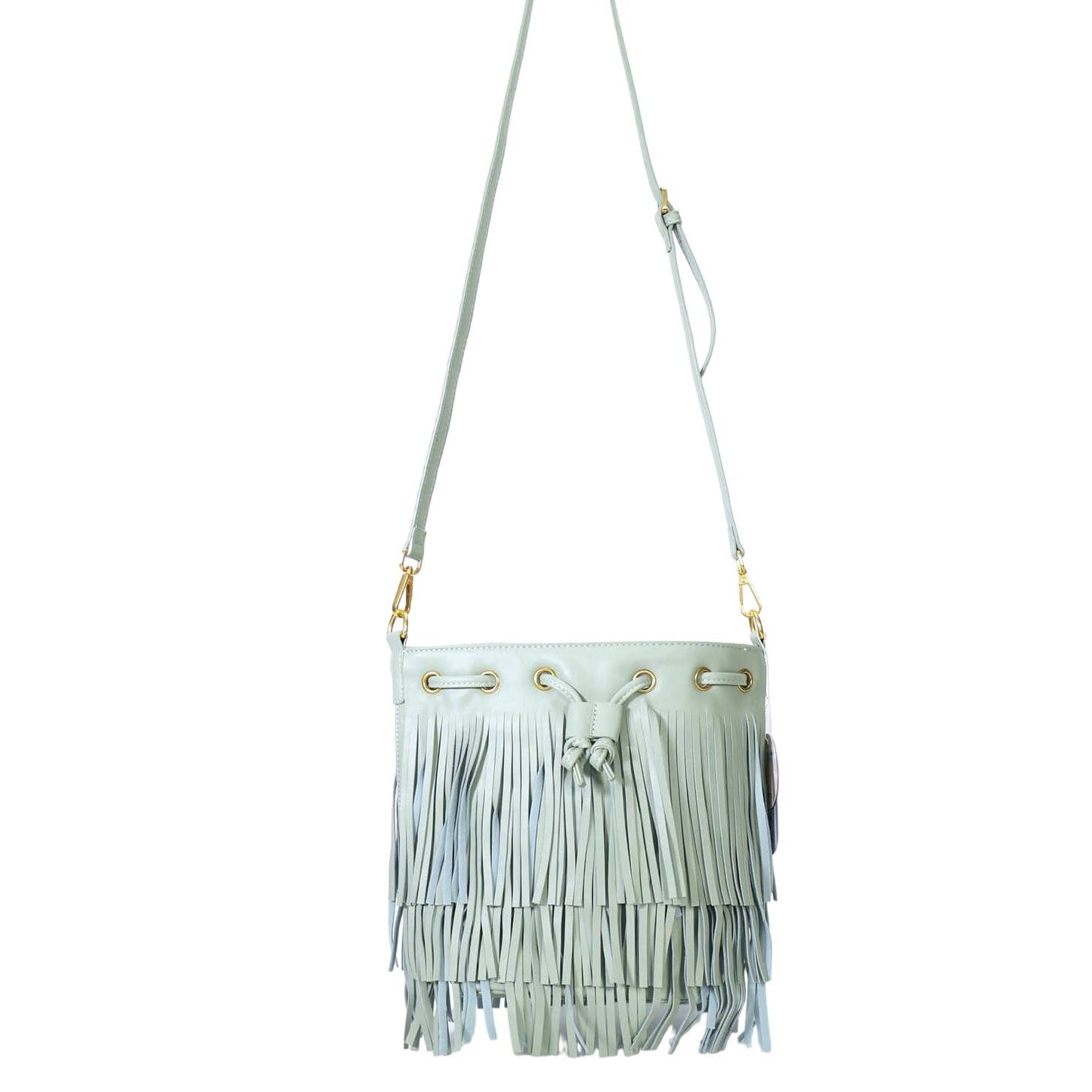 Melie Bianco Vegan Leather Julie Bucket Bag - Mint Green