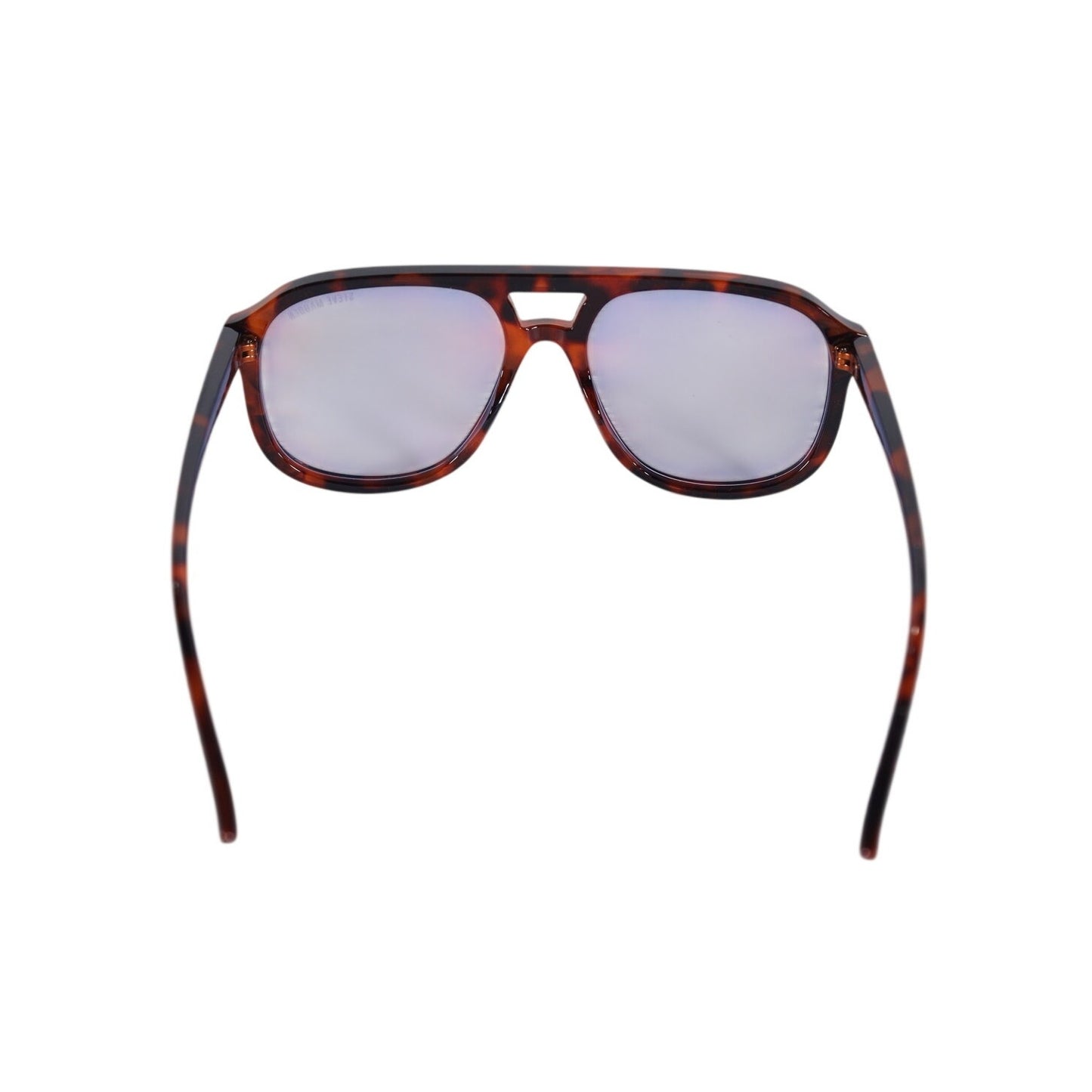 Steve Madden REGGY Modern Aviator Sunglasses - Tortoise / Blue Lens