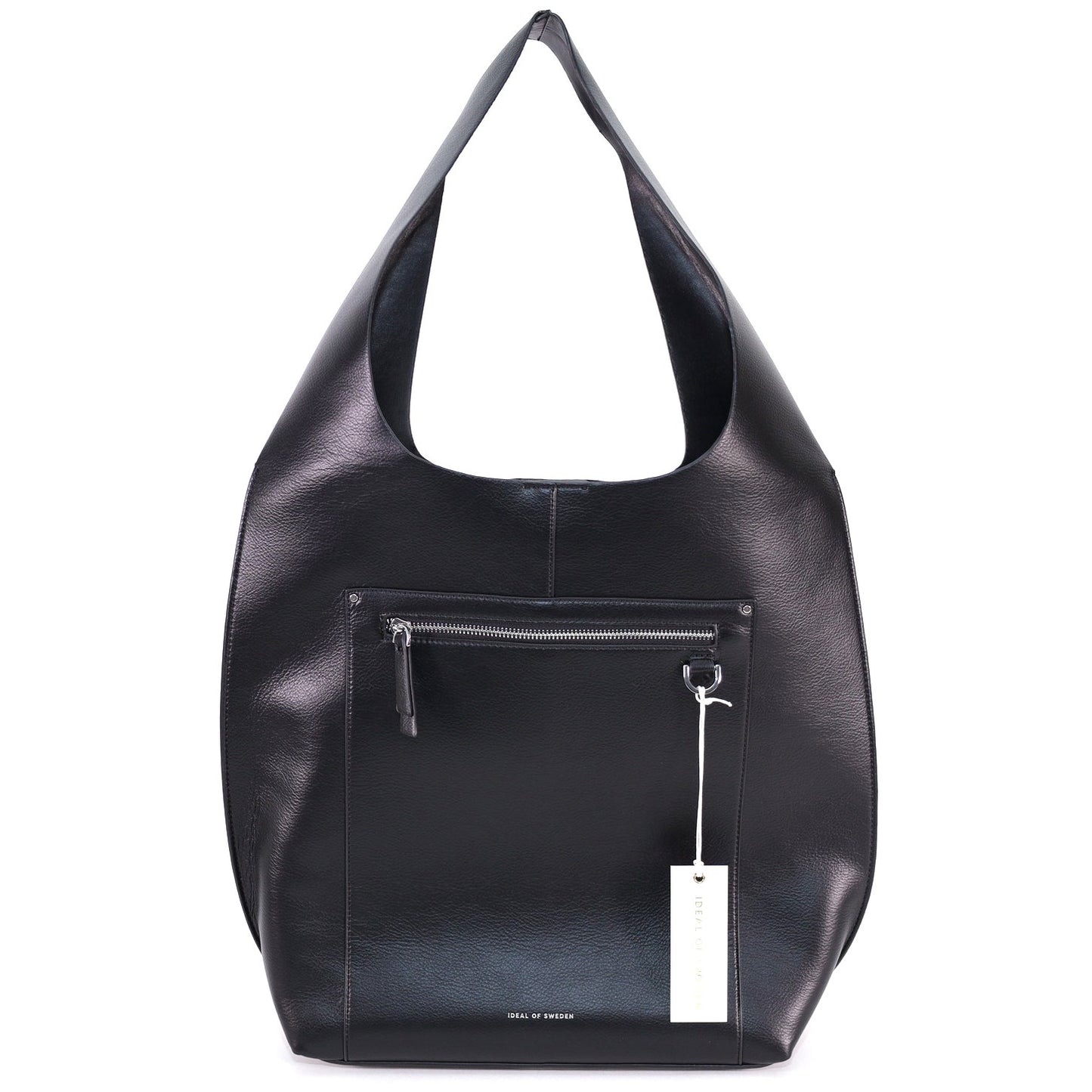 Ideal of Sweden Frankie Boho Shoulder Bag - Smooth Black Vegan Leather