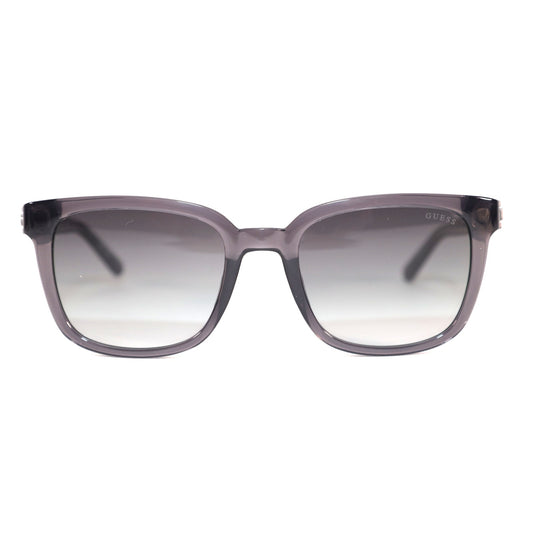 Guess Square Mens Sunglasses - Transparent Grey / Smoke Gradient