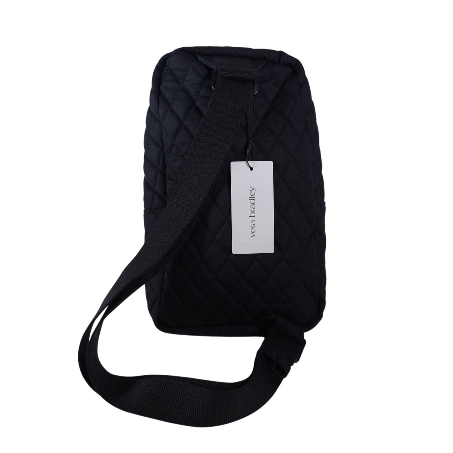 Vera Bradley Cotton Quilted Essential Sling Backpack - Moonless Night Black