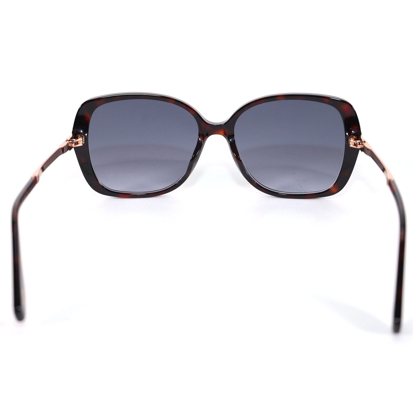 Marc Jacobs Womens Oval Butterfly Sunglasses-Black Brown Tortoise/Dark Grey