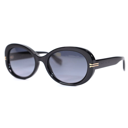 Marc Jacobs Oval Sunglasses - Black/Grey Gradient