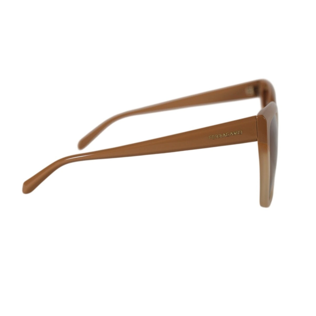 Salvatore Ferragamo Oversized Square Sunglasses - Caramel / Brown Gradient