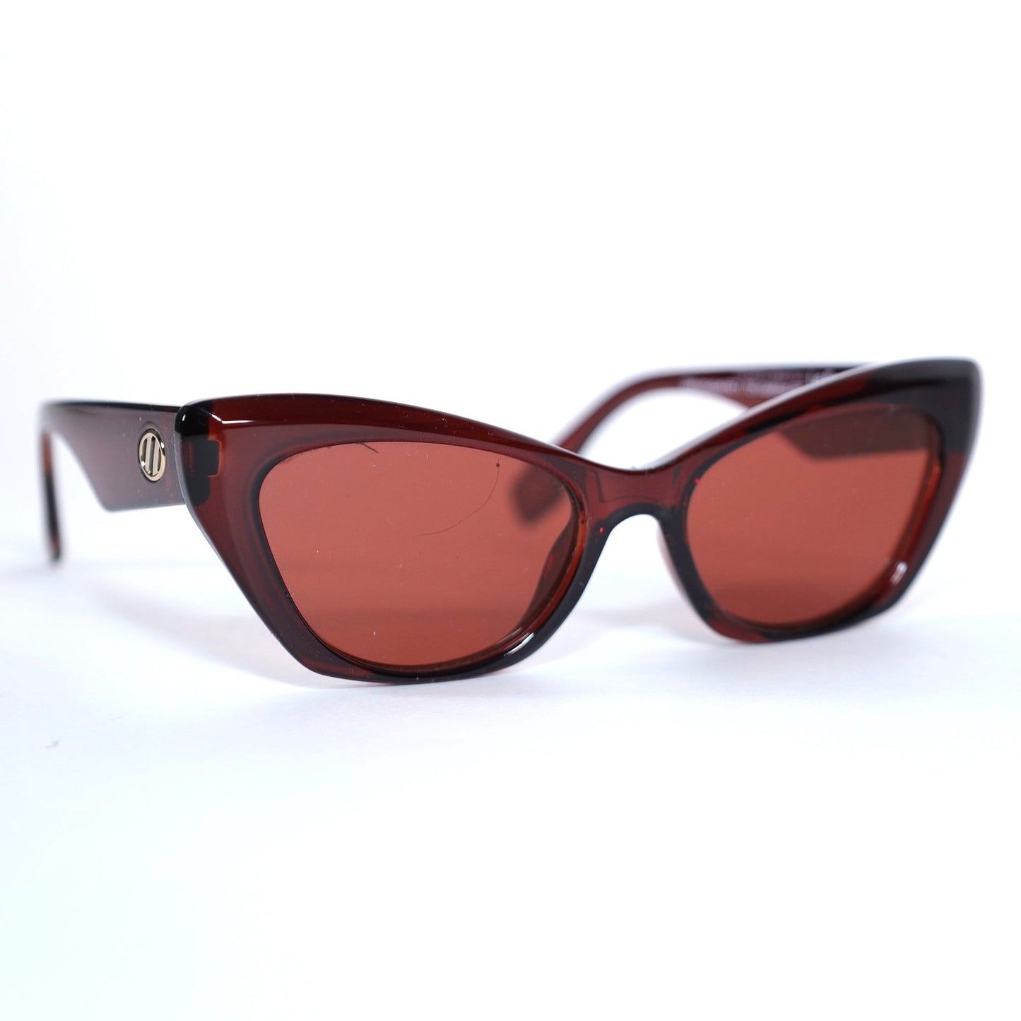 Le Specs EYE TRASH Cat Eye Womens Sunglasses - Chocolate Brown