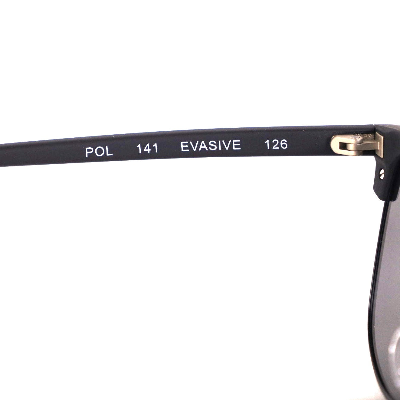 Quay Australia EVASIVE Round Polarized Sunglasses – Matte Black / Smoke