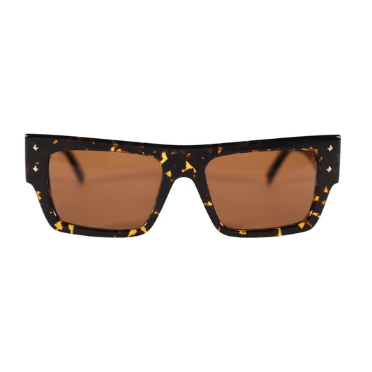 MCM Rectangle Sunglasses - Dark Havana / Brown