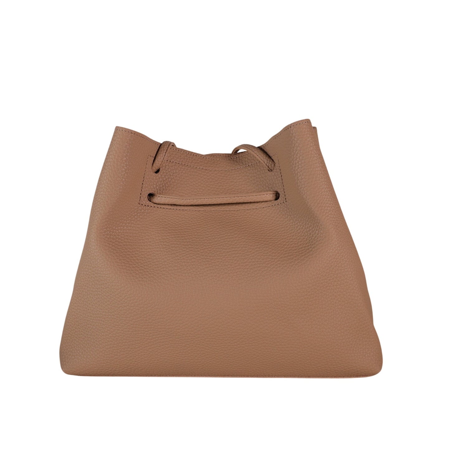 8 Other Reasons Vegan Pebbled Leather Slouchy Bucket Bag - Tan